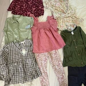 Charming Pink Lace Kids Casual Dress